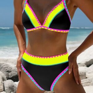 NWT- Vibrant Neon Bikini Set